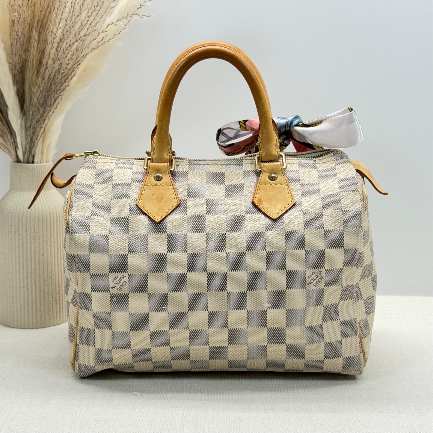 Authentic Louis Vuitton 2007 Damier Azur Speedy 25