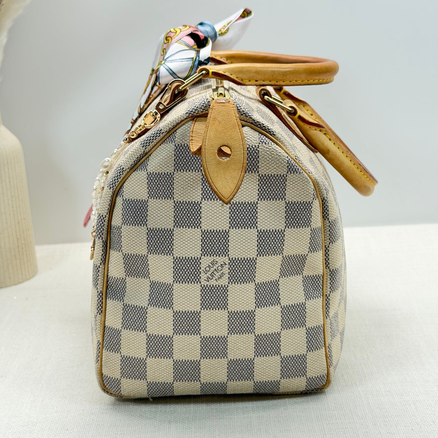 Authentic Louis Vuitton 2007 Damier Azur Speedy 25