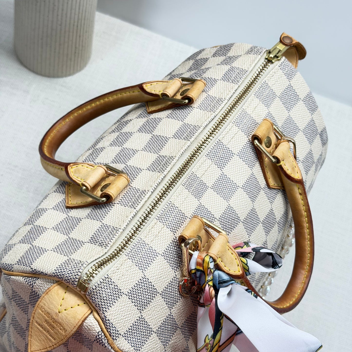 Authentic Louis Vuitton 2007 Damier Azur Speedy 25