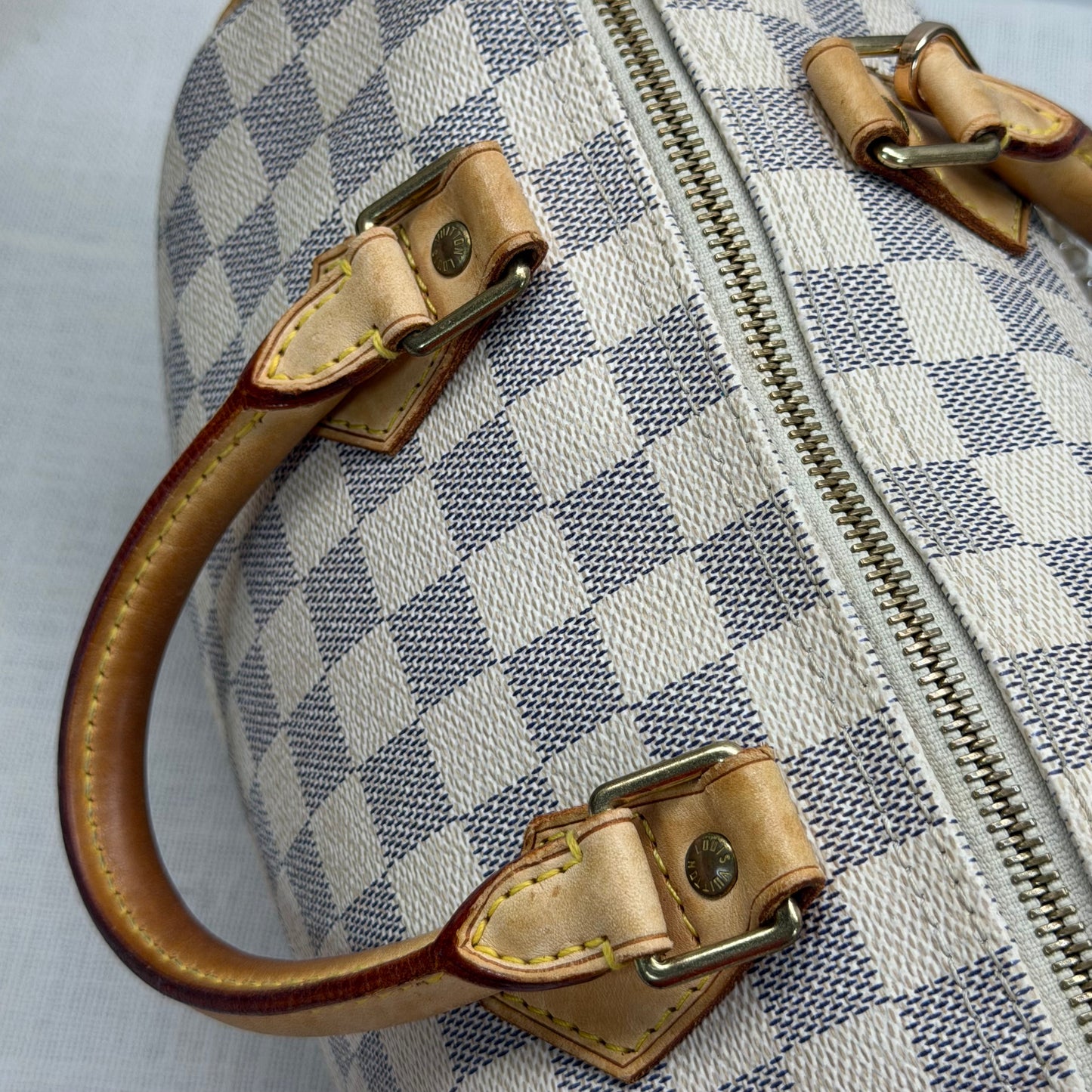Authentic Louis Vuitton 2007 Damier Azur Speedy 25