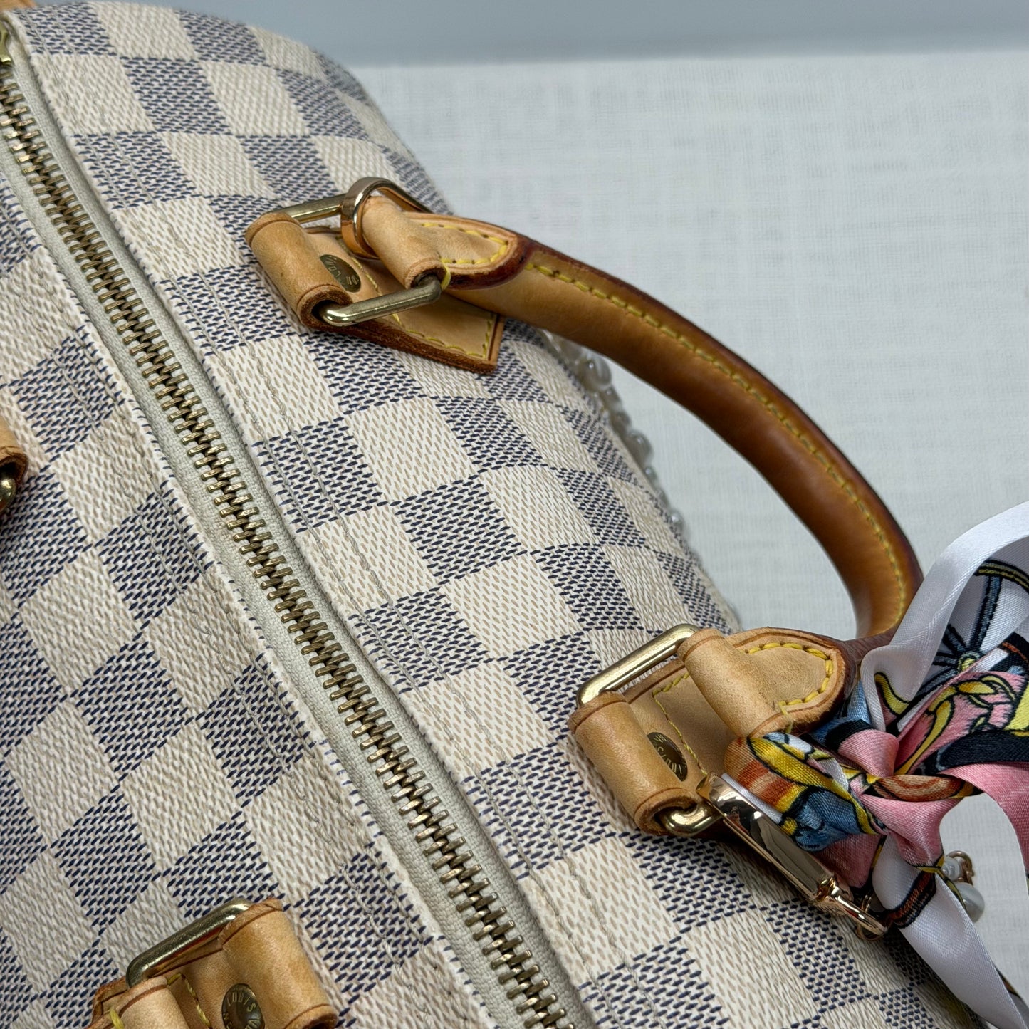 Authentic Louis Vuitton 2007 Damier Azur Speedy 25