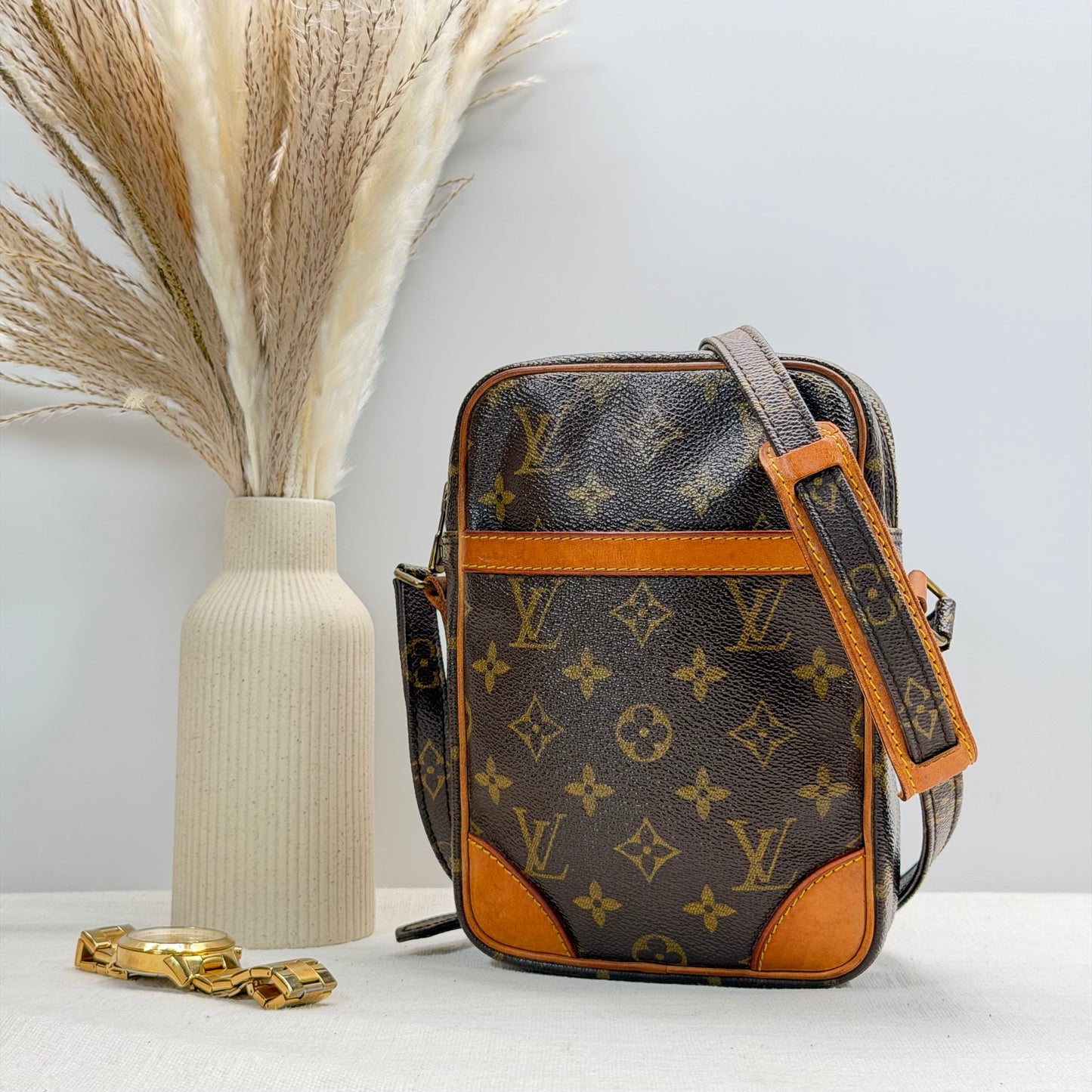Authentic Louis Vuitton 1988 Monogram Danube MM Crossbody