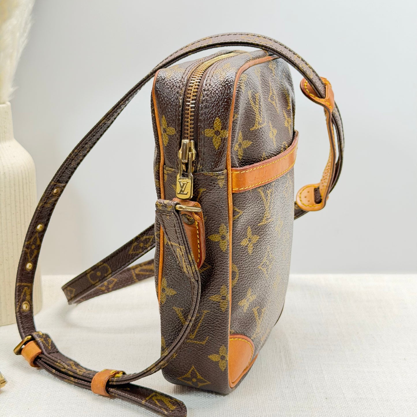 Authentic Louis Vuitton 1988 Monogram Danube MM Crossbody