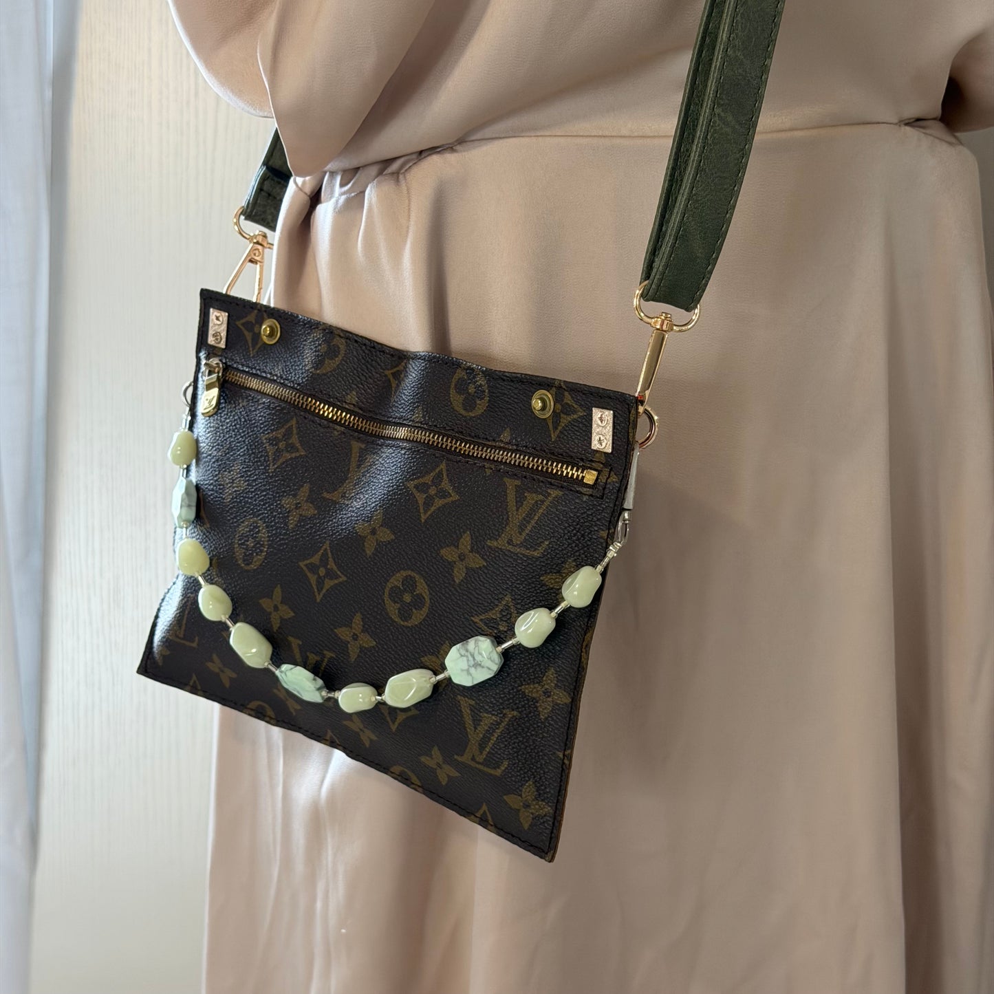 Authentic Louis Vuitton Monogram Randonne Pouch Insert Crossbody