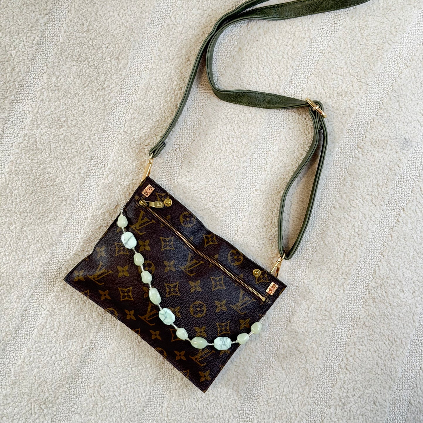 Authentic Louis Vuitton Monogram Randonne Pouch Insert Crossbody