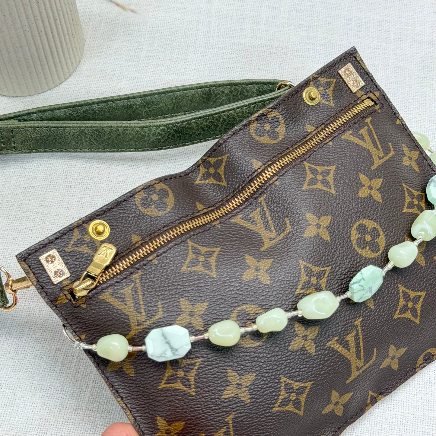 Authentic Louis Vuitton Monogram Randonne Pouch Insert Crossbody
