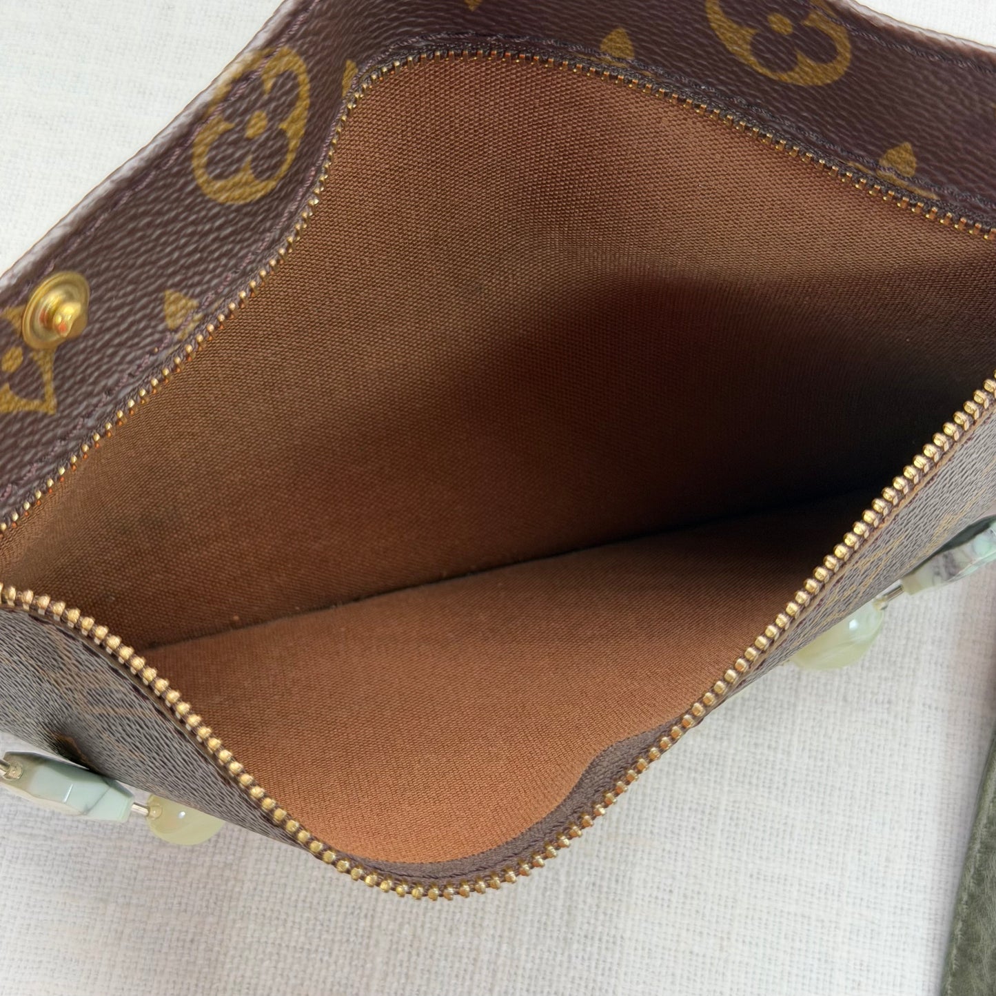 Authentic Louis Vuitton Monogram Randonne Pouch Insert Crossbody