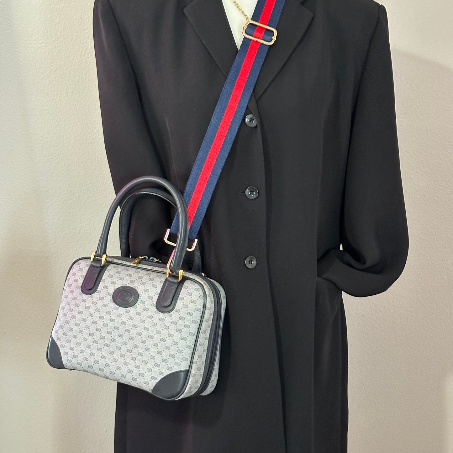 Authentic GUCCI Vintage Mini Boston Handbag