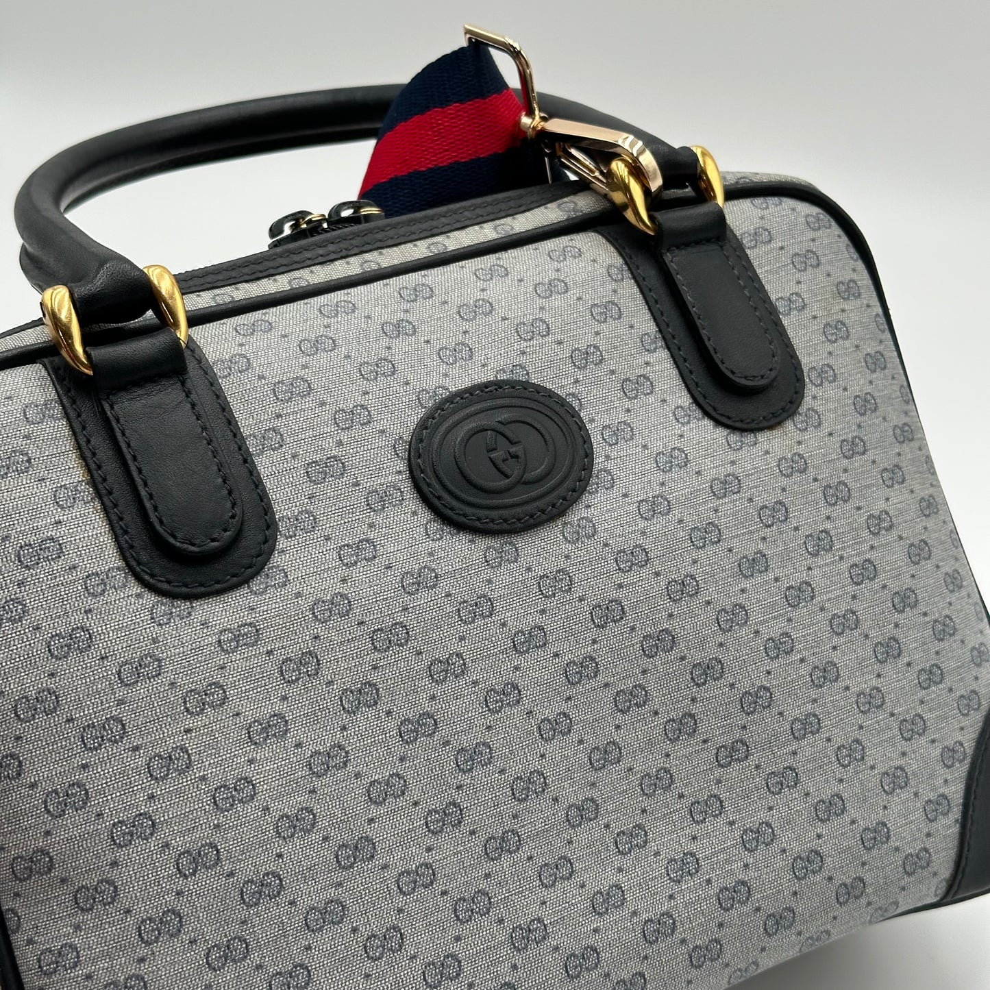 Authentic GUCCI Vintage Mini Boston Handbag