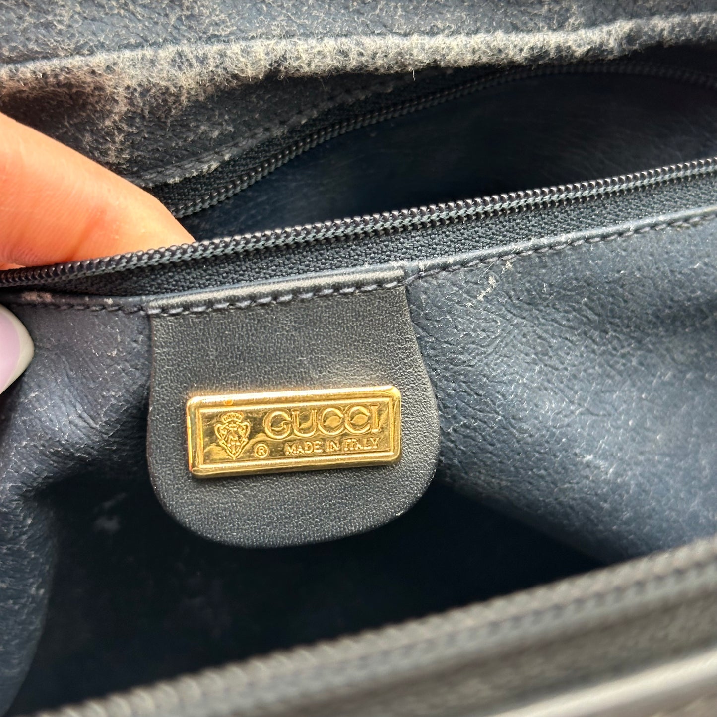 Authentic GUCCI Vintage Mini Boston Handbag