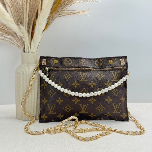 Authentic Louis Vuitton Monogram Randonne Pouch Insert Crossbody