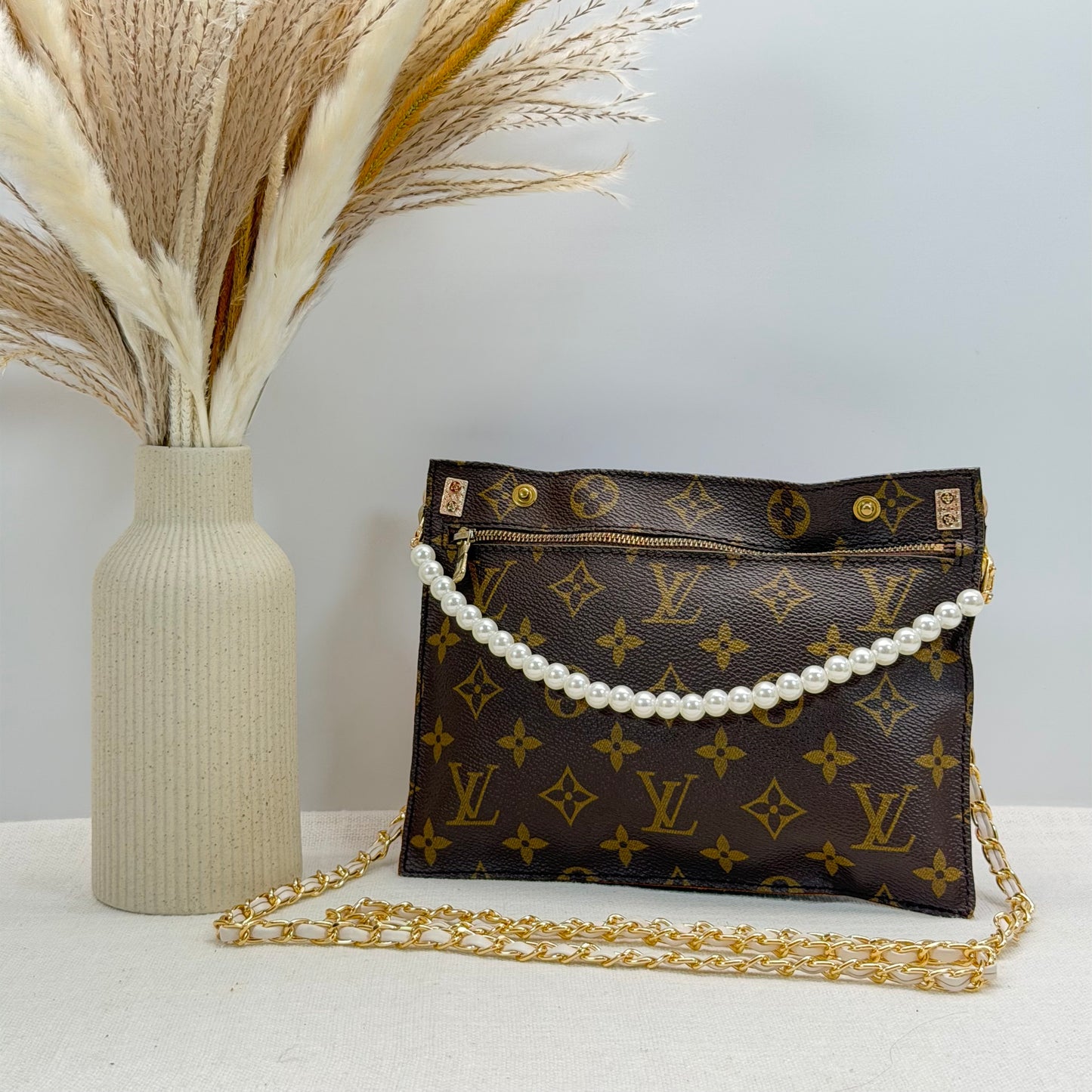 Authentic Louis Vuitton Monogram Randonne Pouch Insert Crossbody