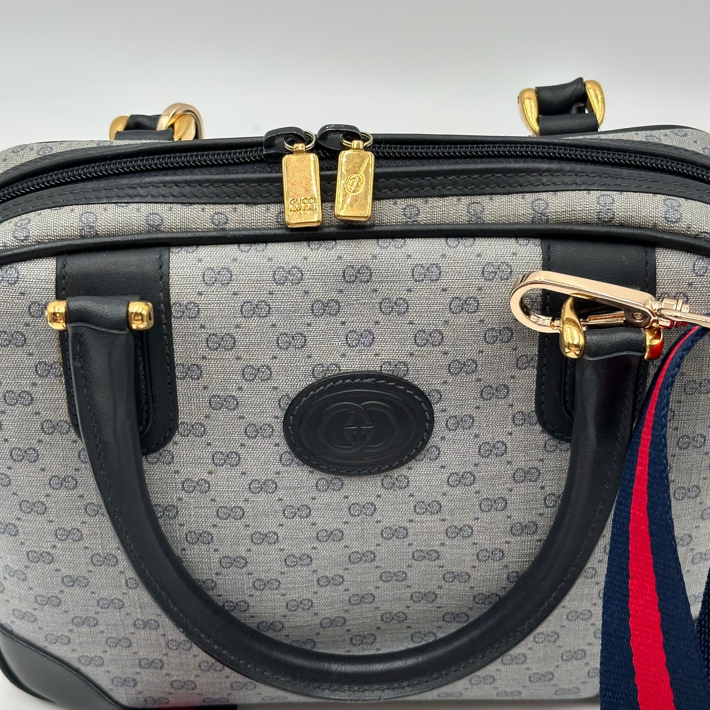 Authentic GUCCI Vintage Mini Boston Handbag
