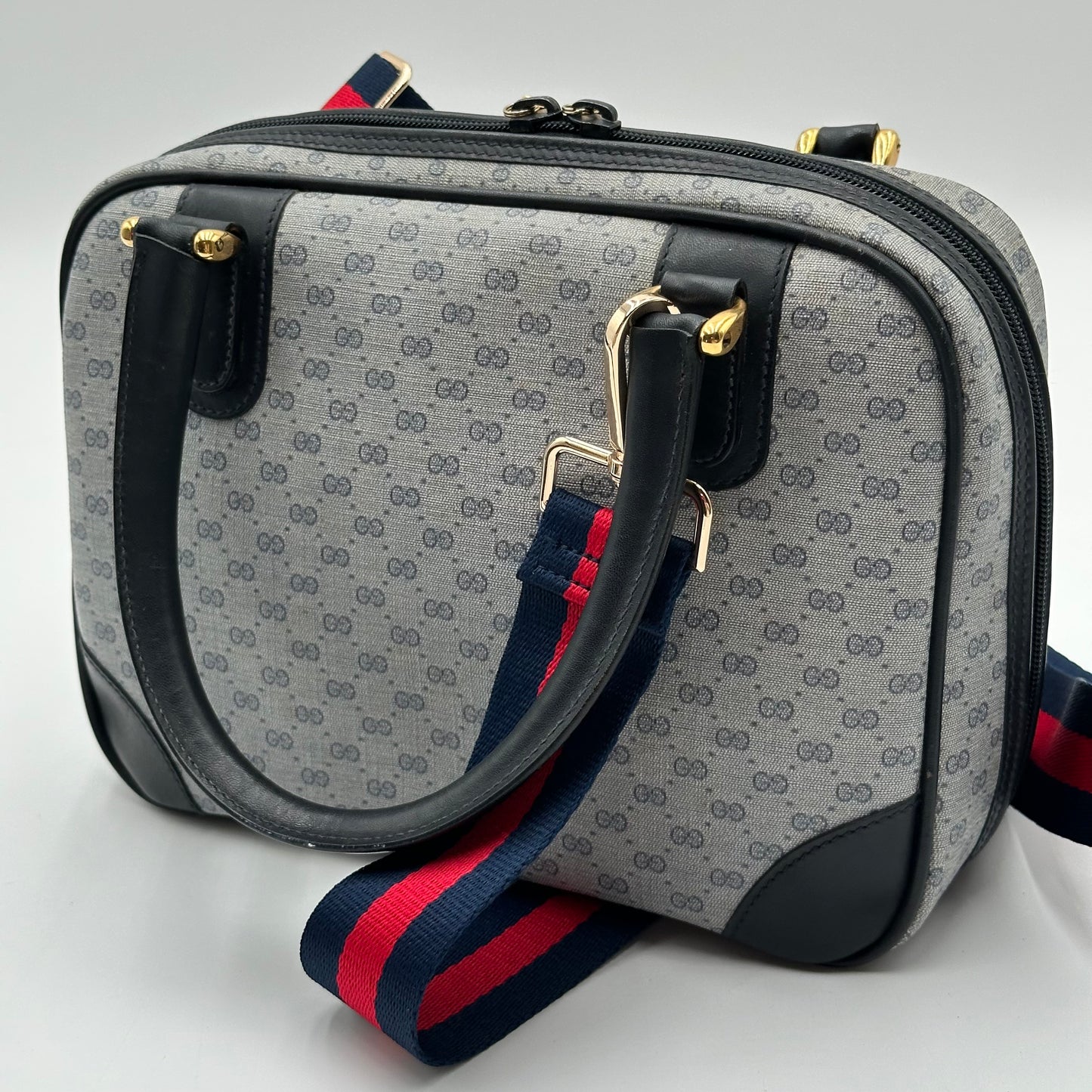 Authentic GUCCI Vintage Mini Boston Handbag