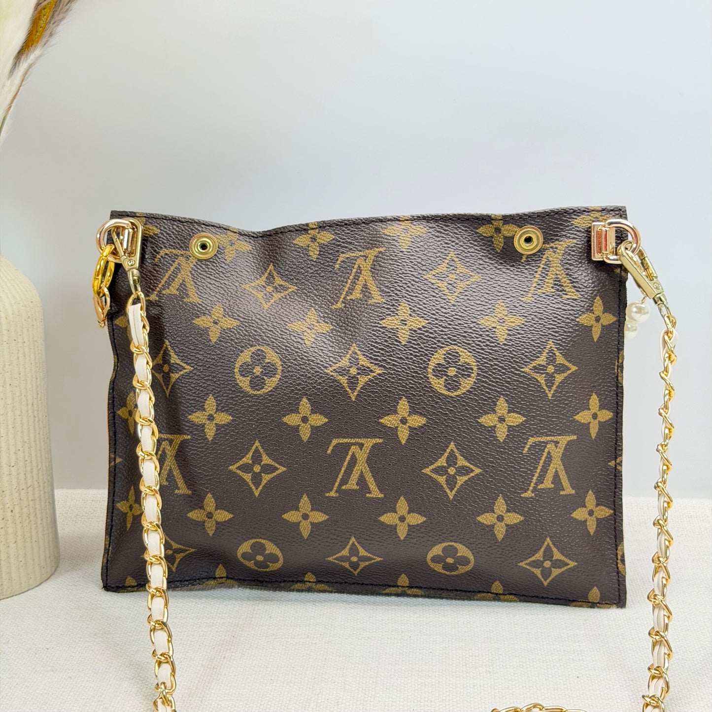 Authentic Louis Vuitton Monogram Randonne Pouch Insert Crossbody