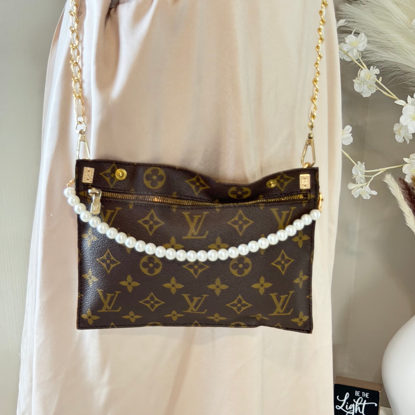 Authentic Louis Vuitton Monogram Randonne Pouch Insert Crossbody