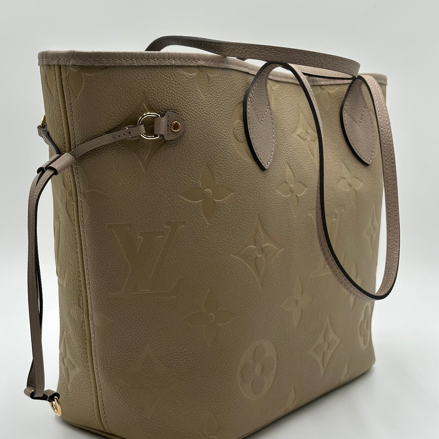 Authentic Louis Vuitton Turtle Dove Empreinte Neverfull MM