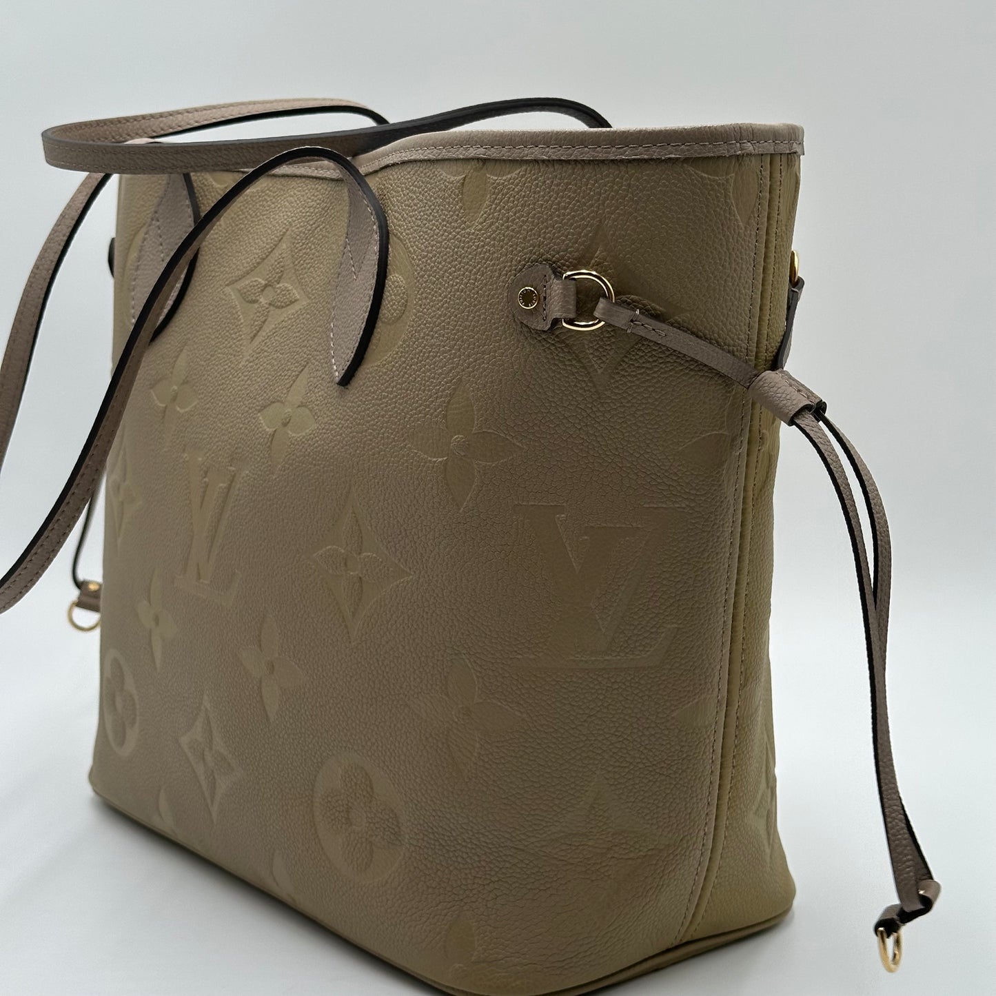 Authentic Louis Vuitton Turtle Dove Empreinte Neverfull MM