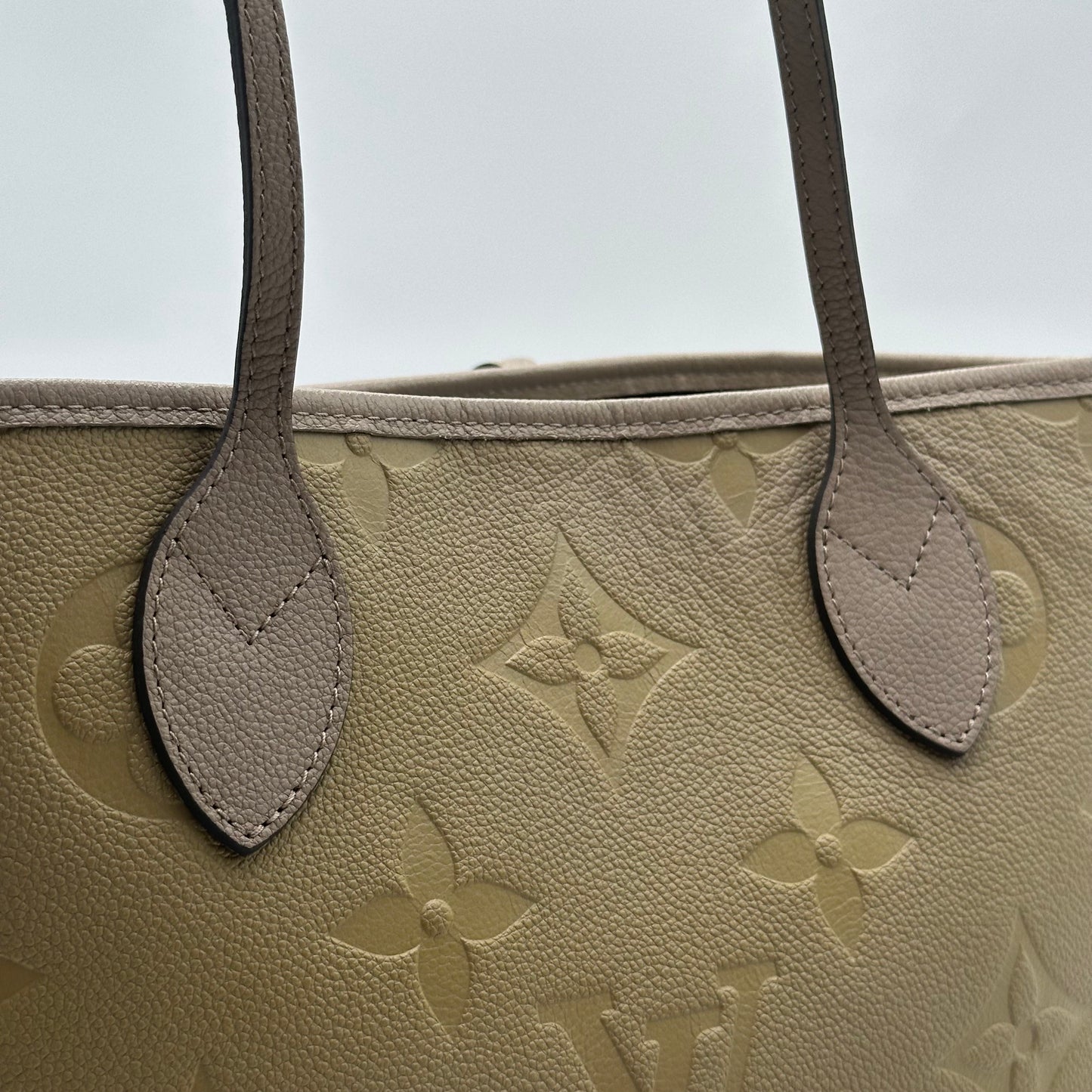 Authentic Louis Vuitton Turtle Dove Empreinte Neverfull MM