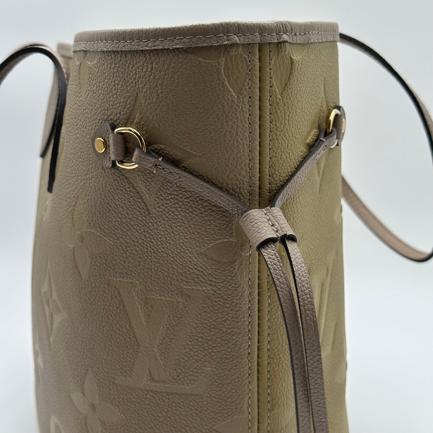 Authentic Louis Vuitton Turtle Dove Empreinte Neverfull MM