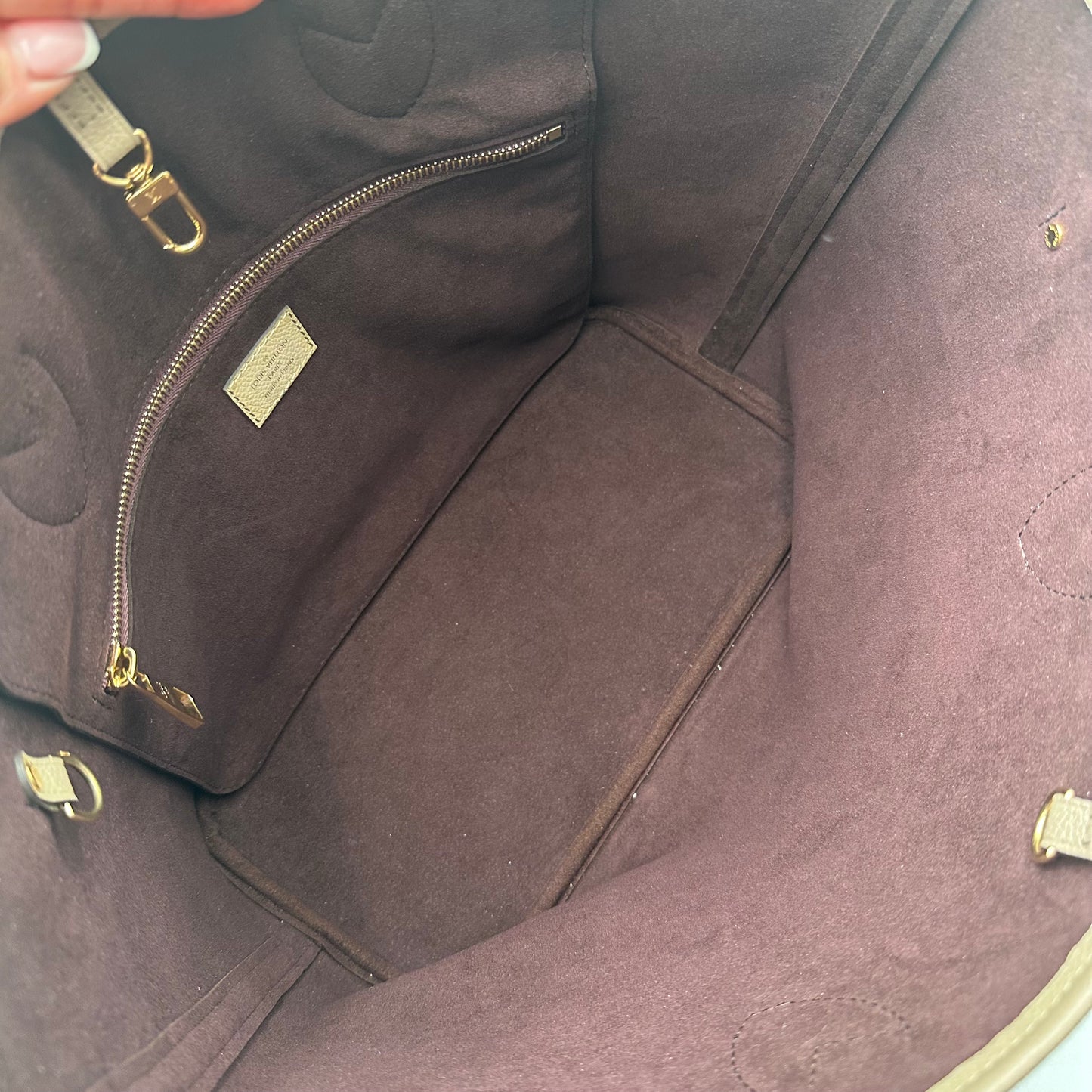 Authentic Louis Vuitton Turtle Dove Empreinte Neverfull MM