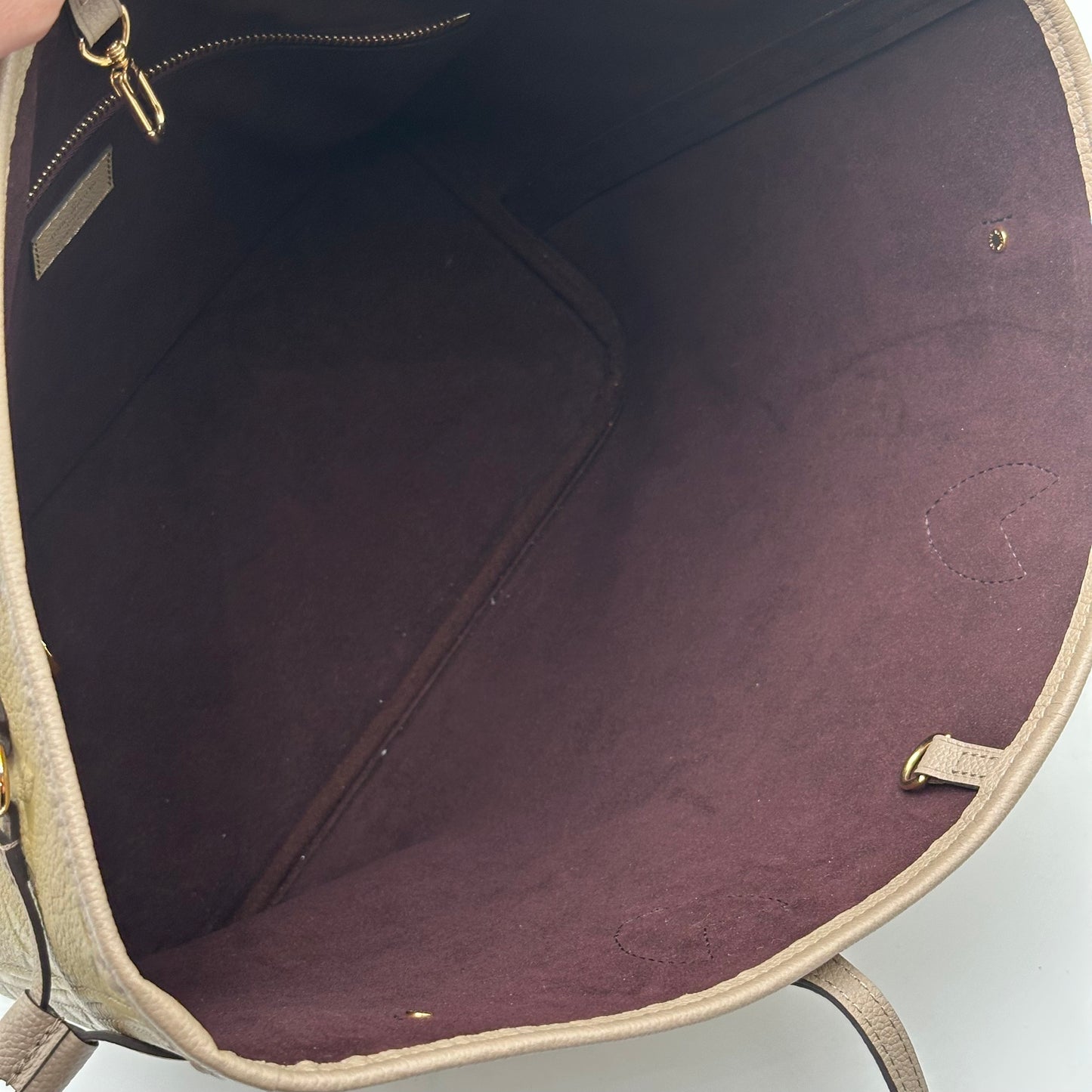 Authentic Louis Vuitton Turtle Dove Empreinte Neverfull MM