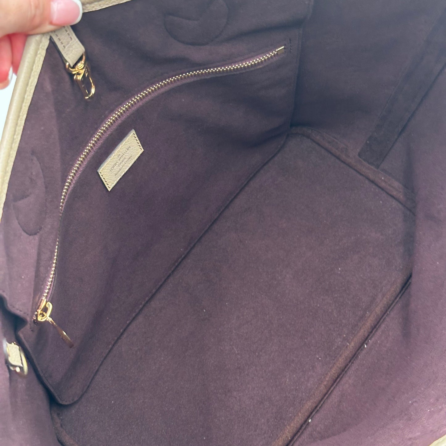 Authentic Louis Vuitton Turtle Dove Empreinte Neverfull MM